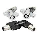 Lock set, saddlebags. Chrome