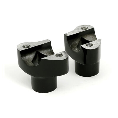 OEM type style risers, non threaded. 1-3/4" rise. Black