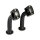 Domed Pullback riser set. 5" rise. Black