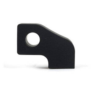 Custom headlamp mount block. angled. Black