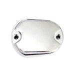 Handlebar master brake cylinder cover. Chrome