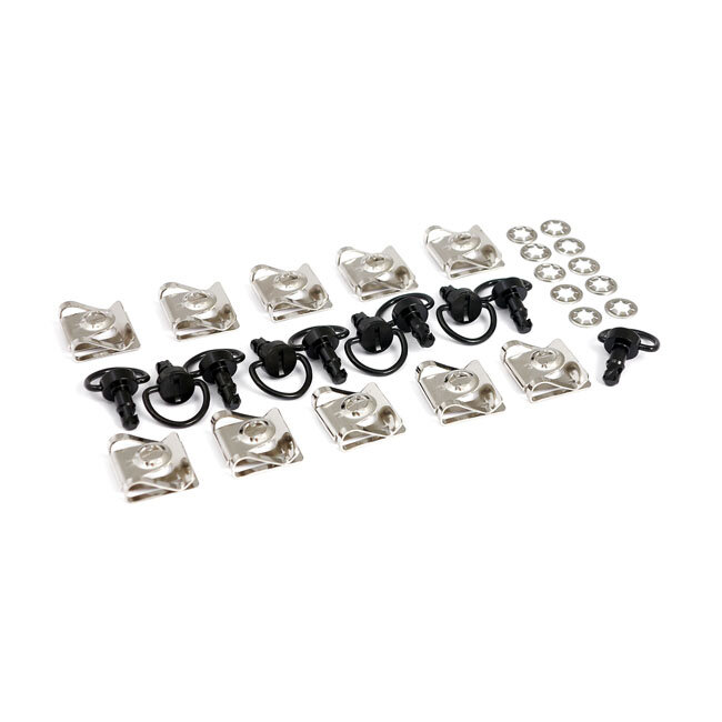 M6 quick-lock fastener set black