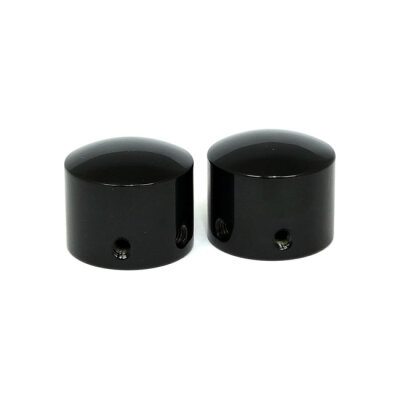 Front axle nut cap kit. Black. Domed