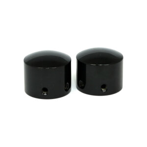 Front axle nut cap kit. Black. Domed