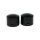 Front axle nut cap kit. Black. Domed