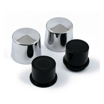 SmoothTopps, push-on bolt cover set. Black