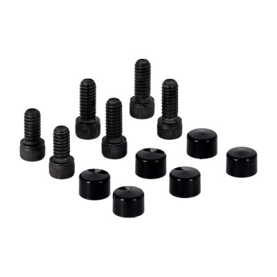 Smoothtopps, push-on bolt & cover kit. Black