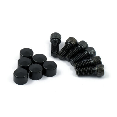 Smoothtopps, push-on bolt & cover kit. Black