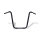 1-1/4" Buffalo Apehangers, 18" high, black