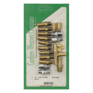 Gardner-Westcott, oil pump line fitting kit. Brass