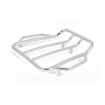 Contoured luggage rack for Tour-Pak®. Chrome