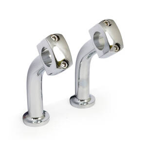 Domed Pullback riser set. 5" rise. Chrome