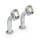Domed Pullback riser set. 5" rise. Chrome