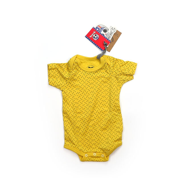 Bobby Bolt Wrench bodysuit yellow Kids size 62