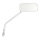 Small rectangular mirror. long stem, chrome