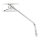 Small rectangular mirror. long stem, chrome