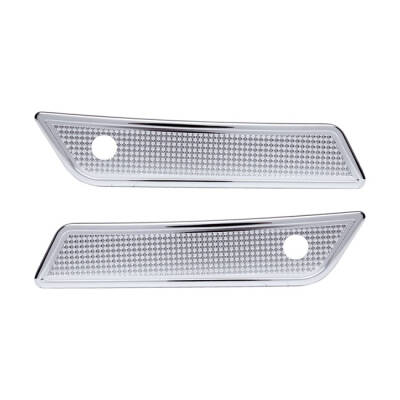 Vitys Design, Diamond saddlebag latch cover set. Chrome