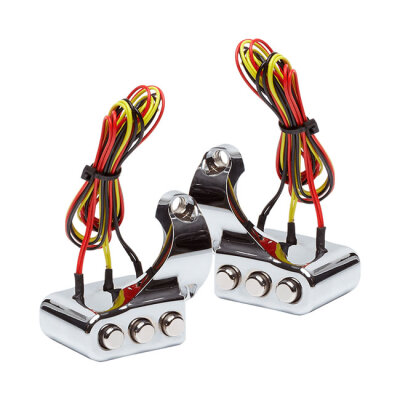 Vitys Design 3 button switch housing left, chrome