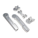 Vitys Design, 10" adjustable risers. Silver