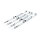 Complete Twin Cam pushrod cover kit. Chrome