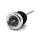 Oil tank dipstick with temperature gauge. Chrome black face