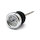 Oil tank dipstick with temperature gauge. Chrome white face
