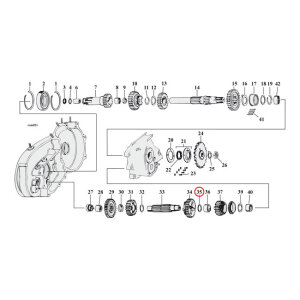 Thrust washer, 1st gear countershaft .055"