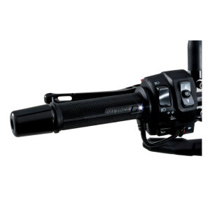 Daytona, heated grips, for 7/8" (22mm) handlebars. Black