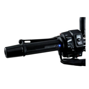 Daytona, heated grips, for 7/8" (22mm) handlebars. Black