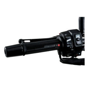 Daytona, heated grips, for 7/8" (22mm) handlebars. Black