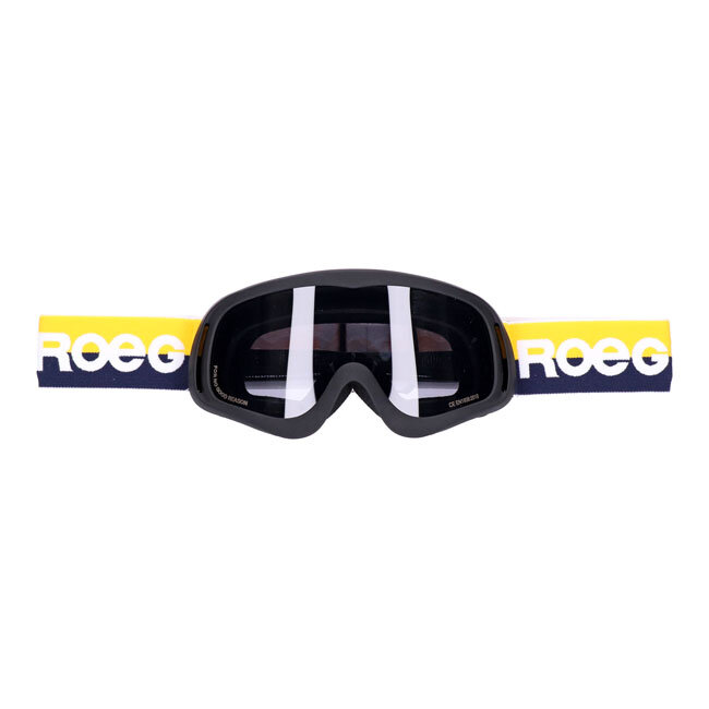 Roeg Peruna Yellow Stripe goggle black and yellow/blue strap One size fits most
