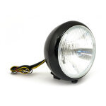 7" H4 headlamp for FL models. Black