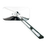 Mirror rectangular long stem chrome