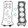 Athena, top end gasket kit
