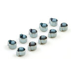 Crimp hose clamp, 11/32 (8.64mm) ID. Zinc