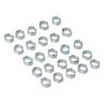 Crimp hose clamp, 7/16 (11.18mm) ID. Zinc