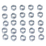Crimp hose clamp, 19/32 (14.99mm) ID. Zinc