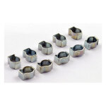 Crimp hose clamp, 1/4 (6.35mm) ID. stainless