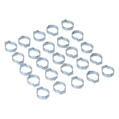 Crimp hose clamp, 13/16 (20.57mm) ID. Zinc