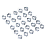 Crimp hose clamp, 1/2 (12.70mm) ID. Zinc