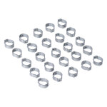 Crimp hose clamp, 5/8 (16.00mm) ID. Zinc