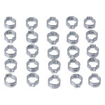 Crimp hose clamp, 5/8 (16.00mm) ID. Zinc