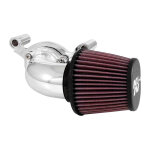K&N, AirCharger performance air cleaner kit. Polished