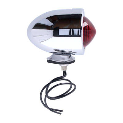 Bullet marker light. Chrome. Red lens. DF. stud mount