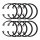 Retaining ring, clutch bearing guide