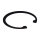 Retaining ring, clutch bearing guide