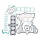 Athena, complete motor gasket kit