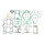 Athena, complete motor gasket kit