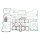 Athena, complete motor gasket kit