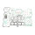 Athena, complete motor gasket kit